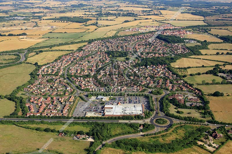 aerial photo Park Farm residential estate, Ashford