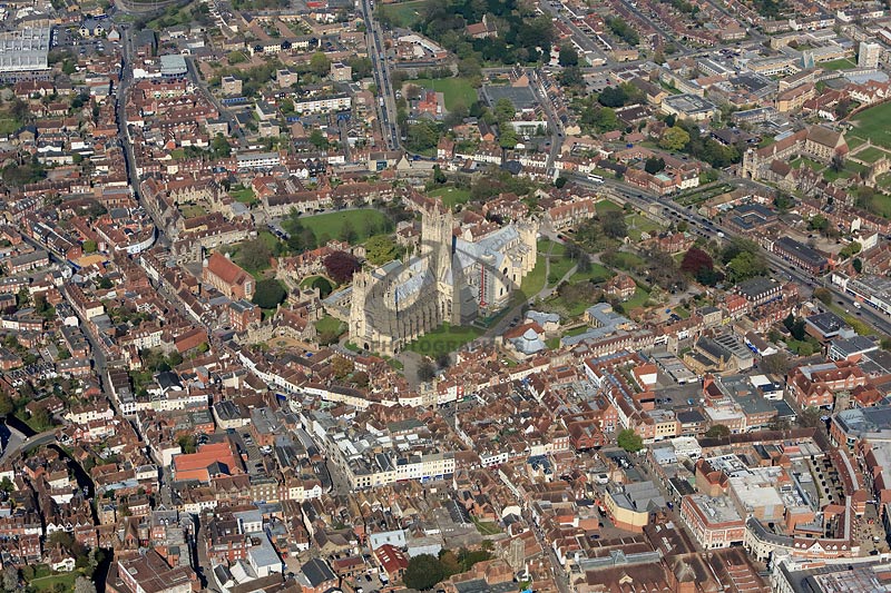 aerial photograph - Canterbury Cathedral