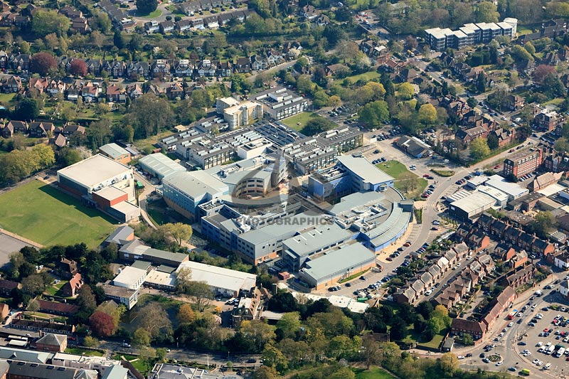 Canterbury College aerial photo