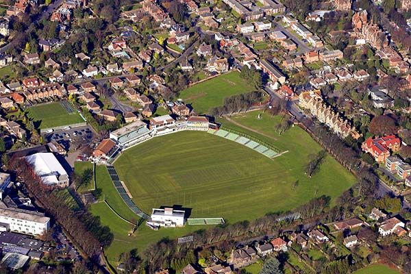 aerial photo of Canterbury Cricket Ground