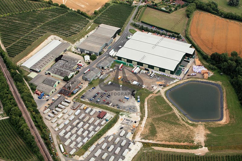 aerial photo - Nickle Farm, Chartham, Kent