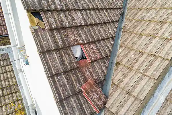 missing and slipped roof tiles