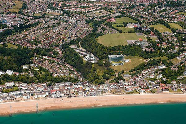 aerial photograph of Sandgate, Kent