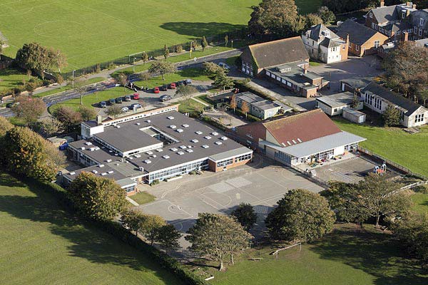 aerial photography of Sandgate Primary School Folkestone, Kent