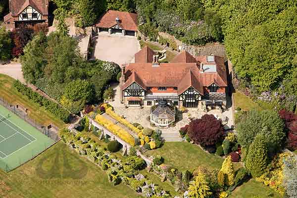 aerial photography of house in Kent