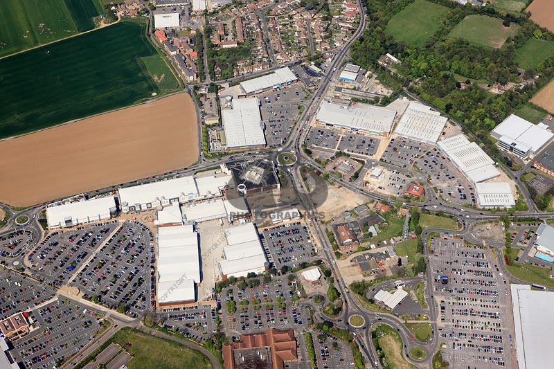 aerial photograph of Westwood Cross