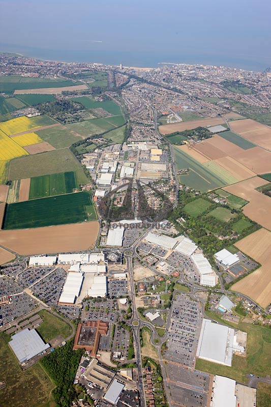 aerial photograph of Westwood Cross