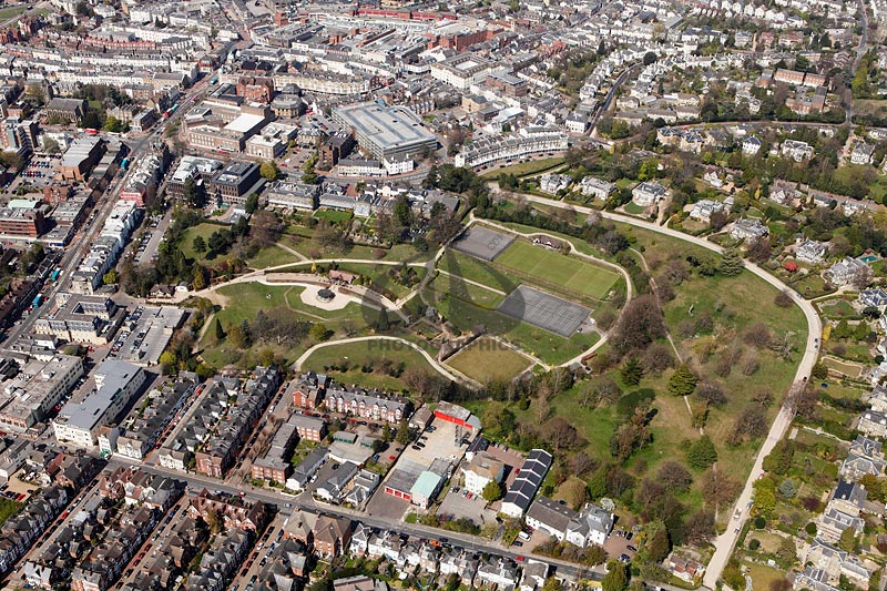 aerial photo of Calverley Park in Tunbridge Wells
