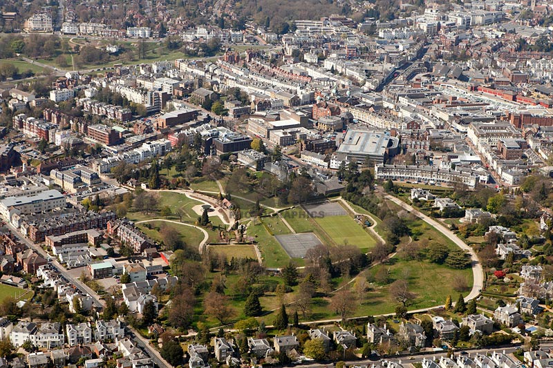 aerial photograph of Calverley Park, Tunbridge Wells