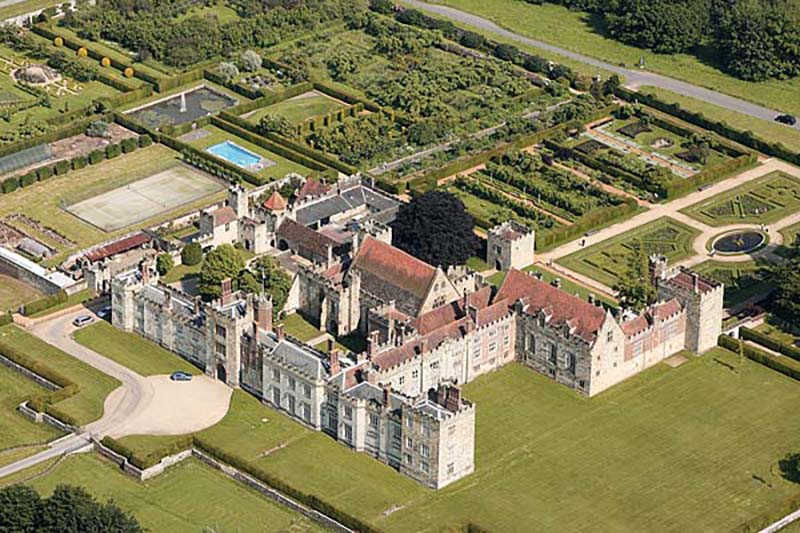 aerial photo of Penshurst Place in Kent